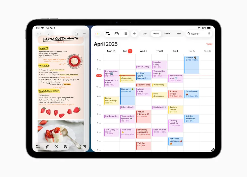 Giao diện Stage Manager giống như trải nghiệ trên Macbook.