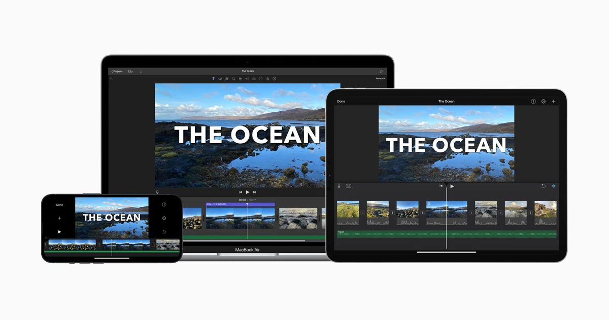 App iMovie trên iPad